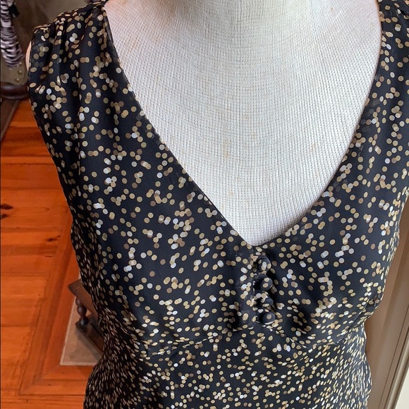 FLP Sleeveless Dress Size 12 Blk/Brown/Taupe/White - Picture 2 of 7